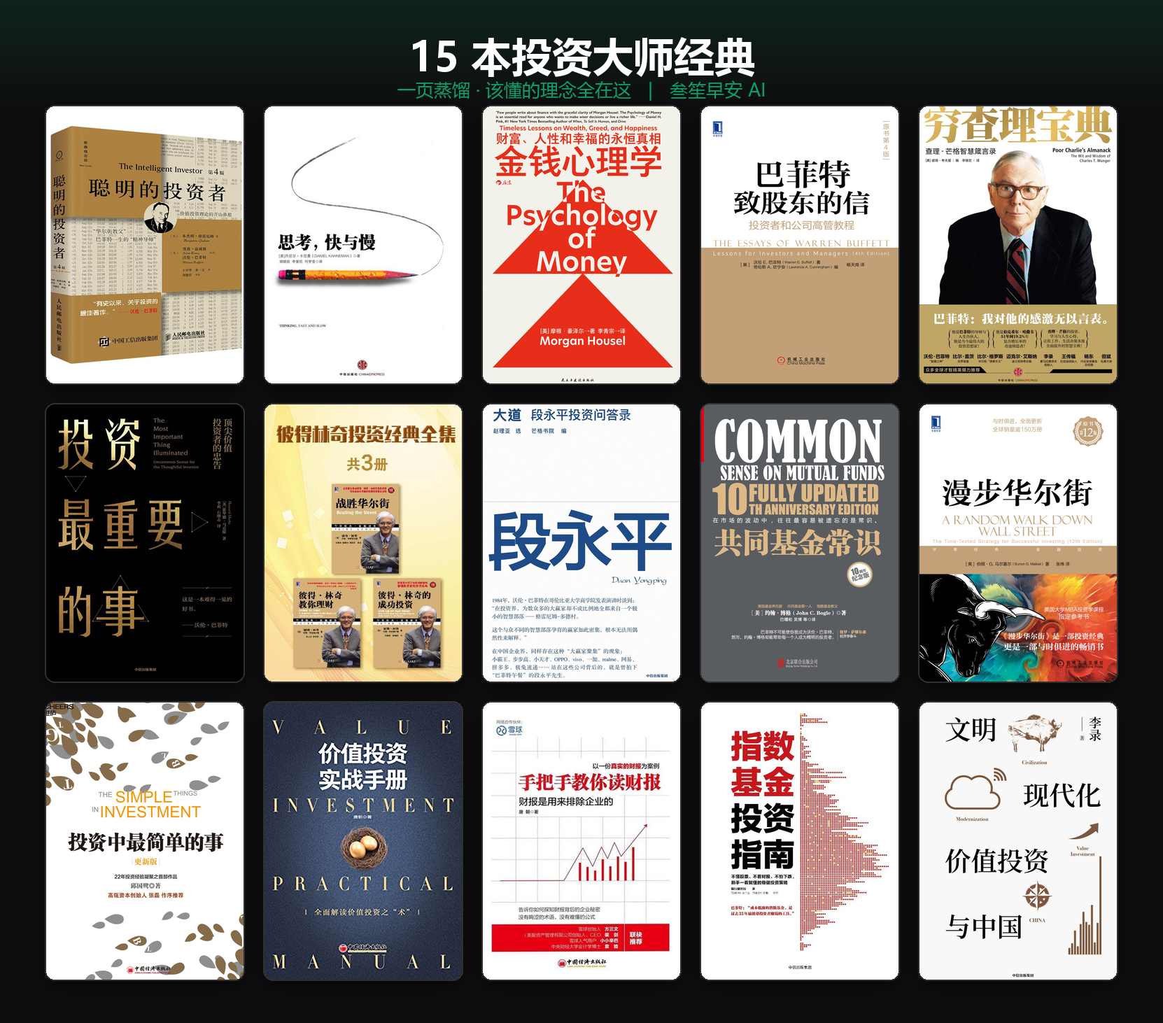 15 本投资大师经典